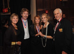 Explorers Club Members, from left to right; Julie Chase (Special Director of the Explorers Club), Curt S. Jenner, Micheline-Nicole M. Jenner, Anne Doubilet (Member of the Board of Explorers Club Directors), Brian Hanson (Director of the Explorers Club and Explorers Club Sweeney Medalist). Photo Credit © Craig Chesek 2010.