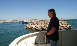 Captain Curt brings us home to Fremantle! 4323 nautical miles from Hobart! Photo credit M. Jenner
