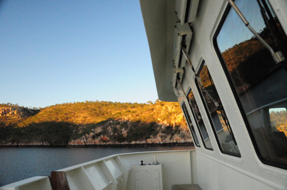 In the morning light we raised the anchor and departed Myridi Bay, yet another spectacular Kimberley hideaway.