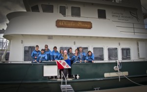 The Waves team down to 10 onboard 'Whale Song'. Photo credit Wayne the Taxi Driver.